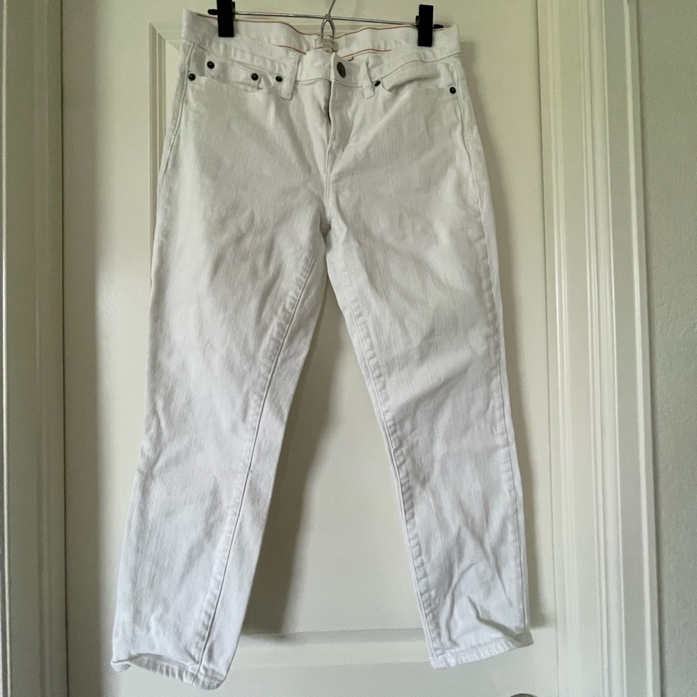 J.Crew Women’s Ankle/Crop Pant - White Denim